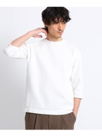 【Sサイズ〜】7分袖ミラノリブニット/ホワイト(001)