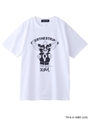 【WEB限定】GREMLiNS × X-girl × OVER THE STRiPES MOHAWK TEE ＆ DOLL SET/ホワイト
