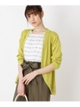 【WEB限定サイズあり】洗える清涼ブラウス+UVカットカーディガンセット/レモンイエロー(331)