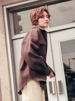 【WEB別注】へリンボンCPOジャケット/ブラウン