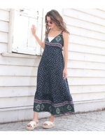 【anapmimpi】オリエンタルバックリボンワンピース/ネイビー(018)