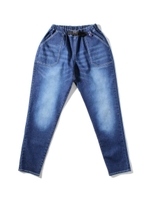 【ストレッチ】【160cm】のびーるテーパードデニムパンツ/ネイビー(093)