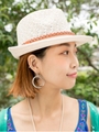 【チャイハネ】変わり編みハット/ホワイト
