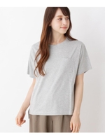 【汗染み防止】ステッチポケットＴシャツ/グレー(012)