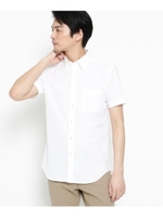 【吸水速乾】トリコットカノコ半袖シャツ/ホワイト(001)