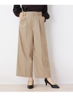 【洗える・34(SS) 42(LL)WEB限定サイズ】ＣＡＲＲＥＭＡＮツイード　ワイド/ベージュ(052)