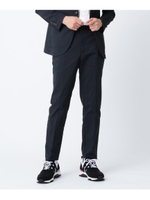 【洗える】COOLMAX(R)サッカーテーパードパンツ/ブラック(019)