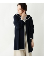 【大きいサイズあり・13号・15号】ミラノフーディコーディガン/ネイビー(593)