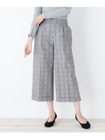 【裏起毛】らく美パン（裾ダブルワイド）/ダークブラウン(243)