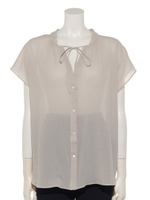 ２ＷＡＹハイネックブラウス/ライトグレー