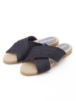 もちふわクロスサンダル/デニム