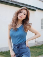 アメスリニットTOPS/ブルー