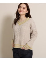 ウール混チルデンニット/ライトベージュ(051)