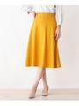 ウエストタプポンチフレアスカート/マスタード(033)