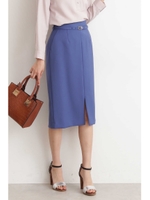 ウエストベルト付カラータイトスカート/ブルー(110)