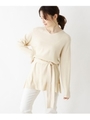 ウエストリボンプルオーバー/ライトベージュ(051)