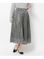 オーロラサテンスカート/通勤/ONSTYLE/ブラック(619)