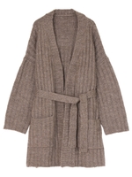 カシュクールワイドカーディガン/ベージュ