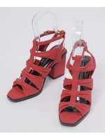 グラディエーターヒール靴/レッド