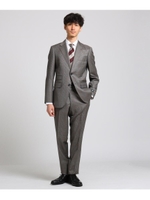 グレンチェック スーツ　Fabric by DORMEUIL/ダークグレー(213)