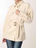 コーデュロイオーバーシャツ/WHT