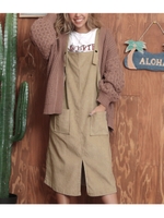 コーデュロイジャンパースカート/ベージュ(005)