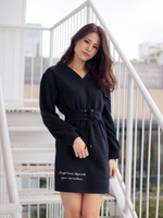 コルセットベルトスウェットOP/ブラック