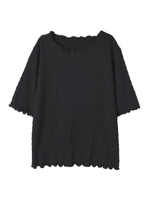 シャーリングトップス/ブラック