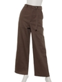 ステッチデザインパンツ/BROWN