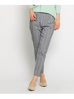 ストレッチツイル/テーパードパンツ/ブラック(219)