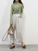 ストレッチレースインナー/ライトグリーン