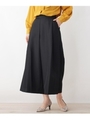 タック入りワイドパンツ/ブラック(019)