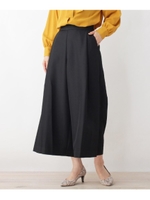 タック入りワイドパンツ/ブラック(019)