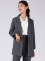 ダブルプレストジャケット/グレー系その他
