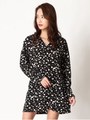 ダルメシアンスキッパーシャツ/BLACK