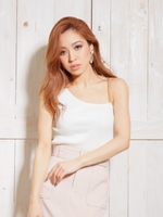 チェーンストラップワンショルタンク/ホワイト