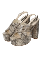 チャンキーヒールクロスストラップサンダル/ETC-K