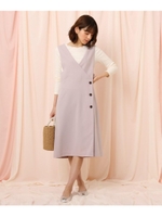 ツイルジャンパースカート/パープル(080)