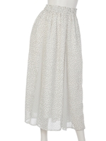 ドットシースルー切替ロングSK/オフホワイト