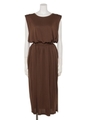 ドレープカットワンピース/BROWN