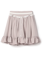 バイカラーカフェスカート / mille fille closet/ベビーピンク