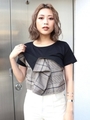 バイカラードッキングTシャツ/MIX