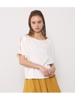 バックテール異素材TOP/IVOY3