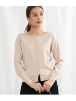 パールデザイン前後2WAYトップス/ベージュ(005)