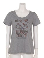ヒカリエ限定キティ 40thTシャツ/GY