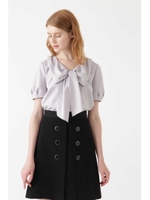 フィオナリボンブラウス/LIGHTGRAY(020)