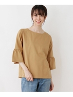 フリルスリーブ大人Tシャツ/ライトベージュ(051)