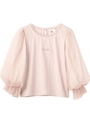プリンセスチュールmilleロゴトップス / mille fille closet/ピンク