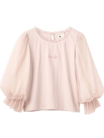 プリンセスチュールmilleロゴトップス / mille fille closet/ピンク