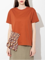 ヘムドッキングカットソー/ブラウン